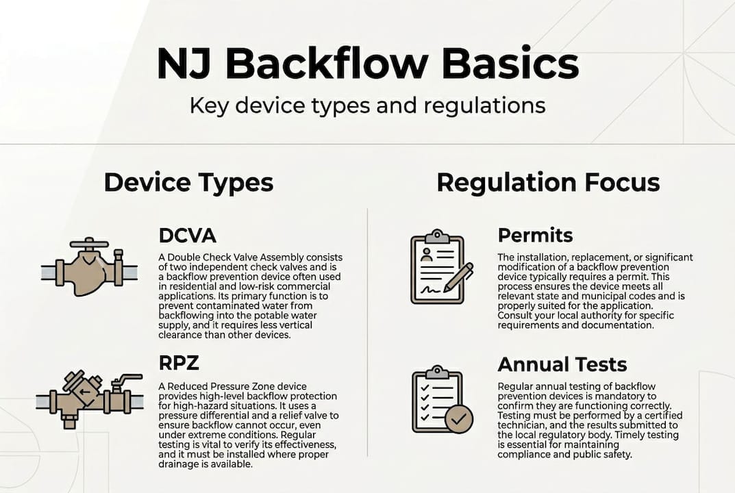 Infographic with device types and NJ regulations