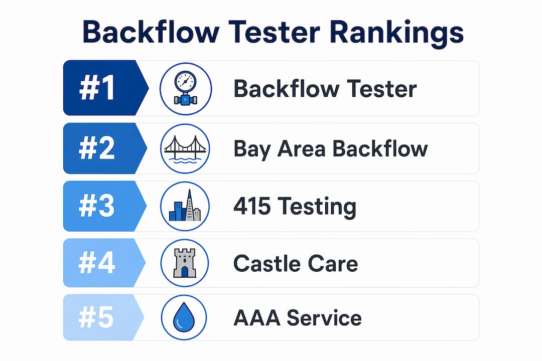 Ranking pyramid of backflow testing providers