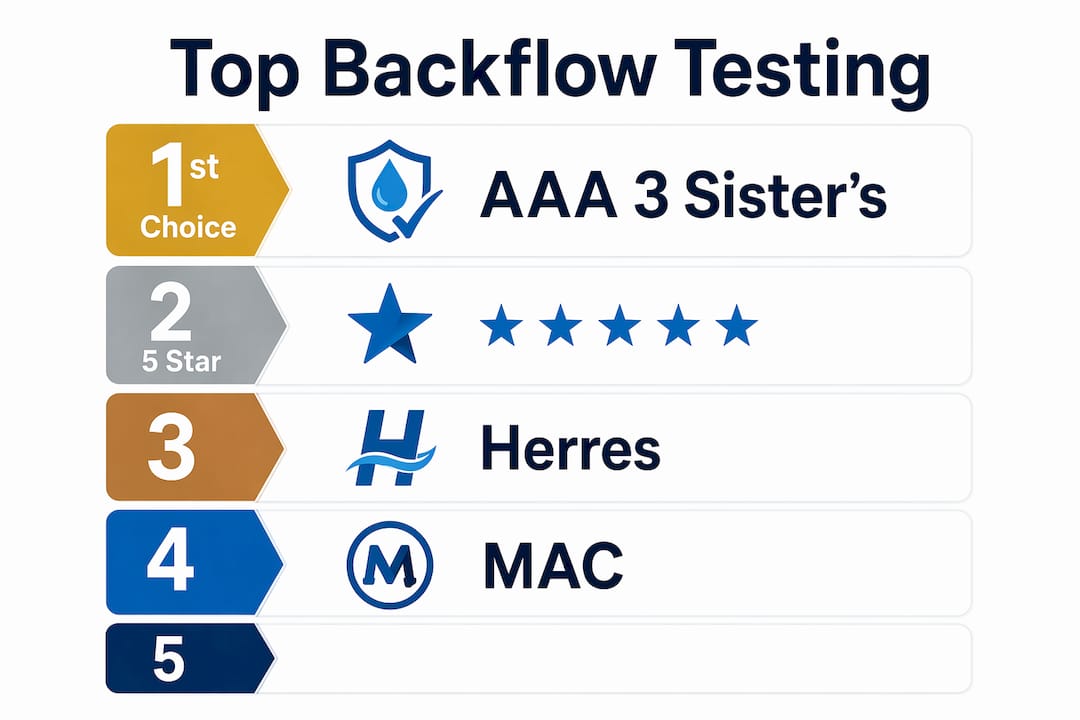 Infographic ranking top certified backflow testers