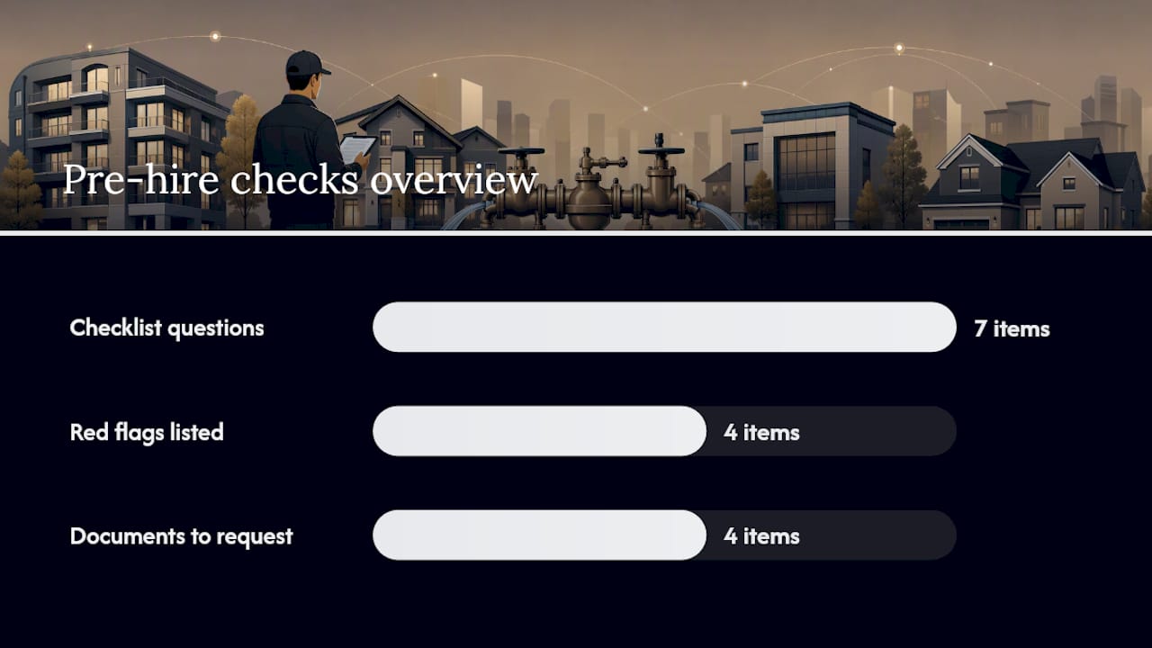 Questions to ask before hiring a certified backflow tester — overview diagram