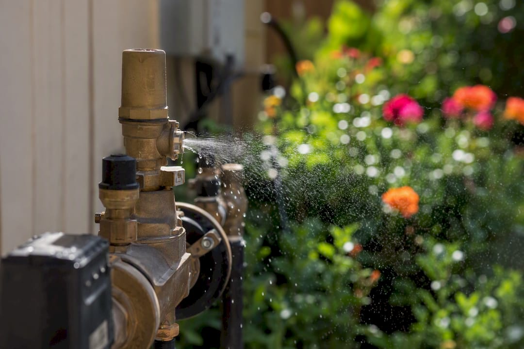 RPZ relief valve vent open and discharging water