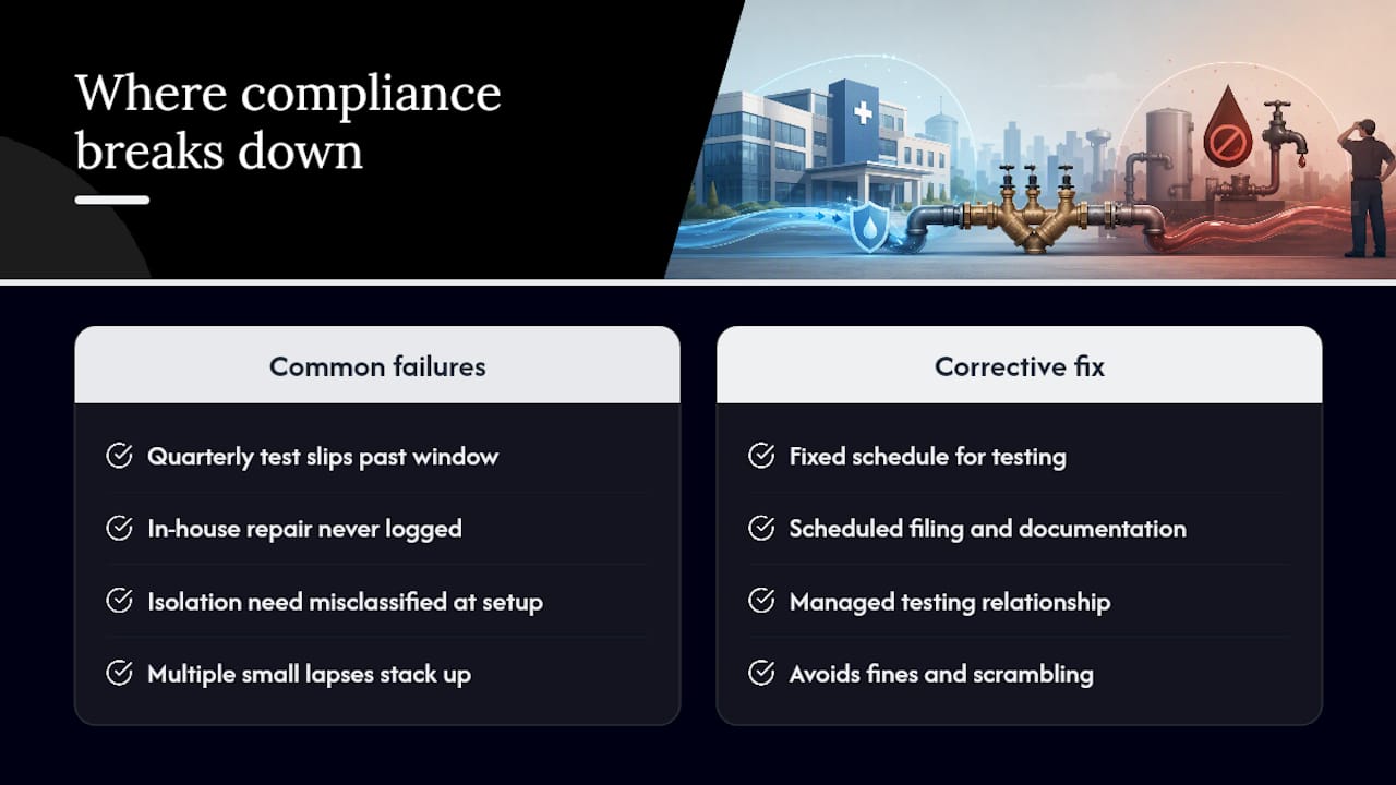 A Publisher's View on Where NJ Healthcare Compliance Breaks Down — overview diagram