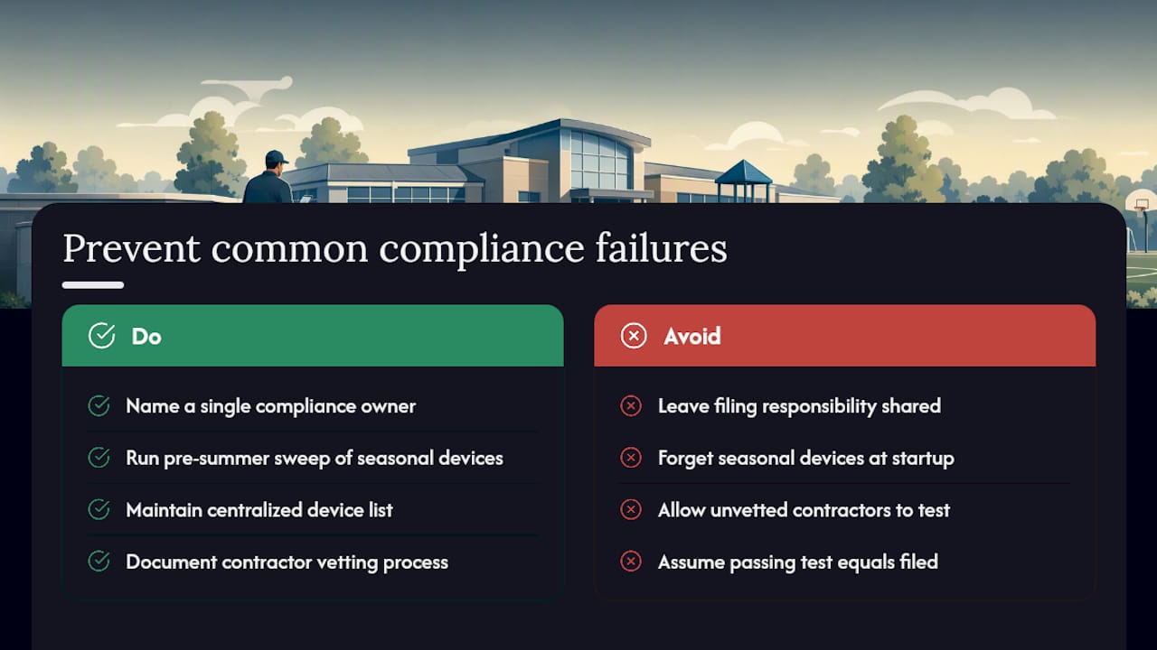 What South Jersey Backflow Sees Going Wrong at Schools — overview diagram