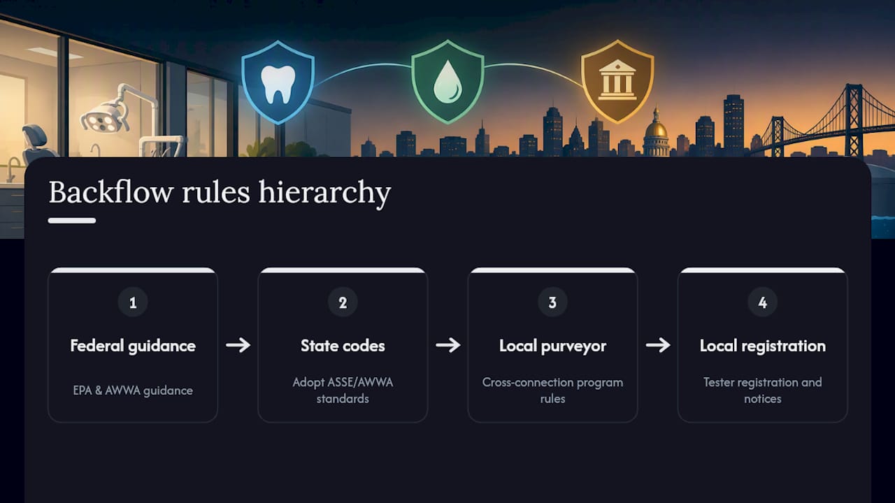Codes That Govern Backflow Prevention in Your Jurisdiction — overview diagram