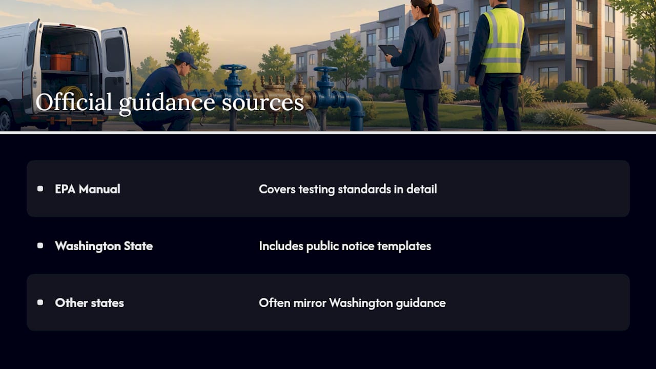 Where to Find Official Backflow Emergency Guidance — overview diagram