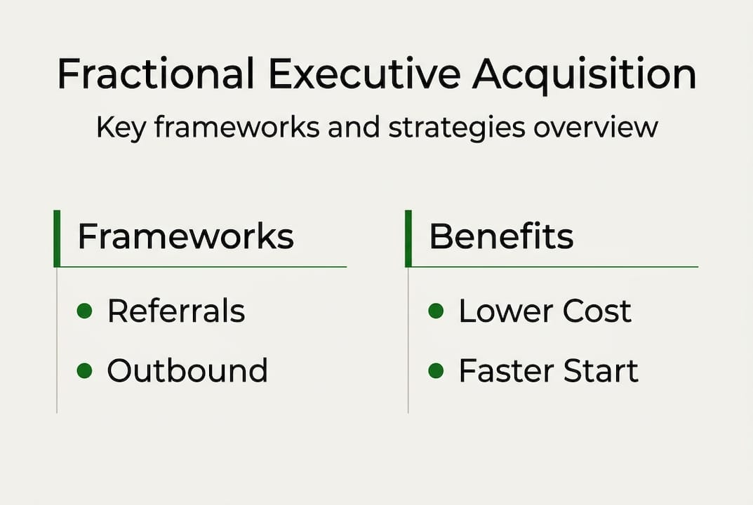Infographic of frameworks and benefits overview