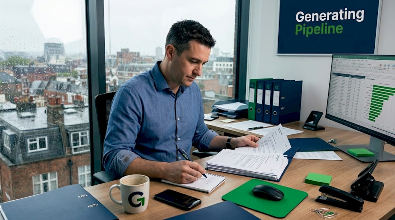 Manager sorting cold outreach replies