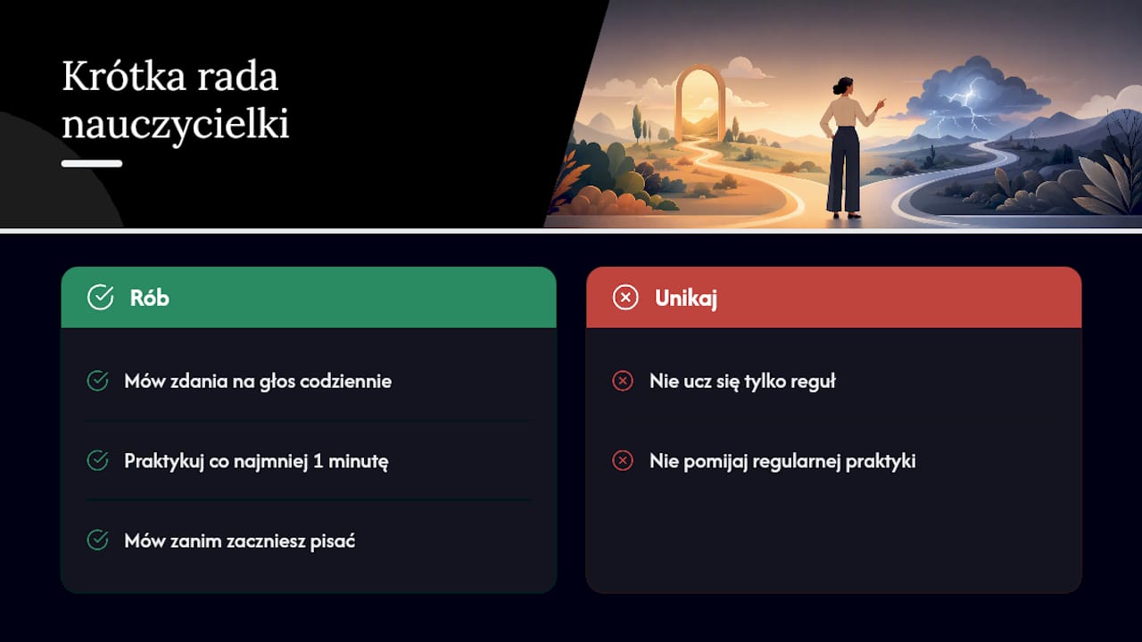Krótka rada od nauczycielki — overview diagram