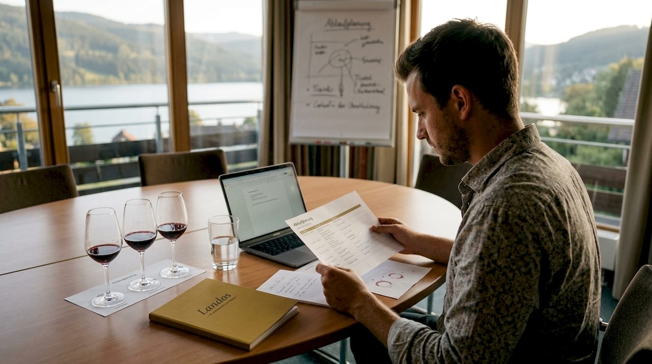 Mit digitalen Planungstools sorgt der Eventplaner für eine perfekt organisierte Weinverkostung.