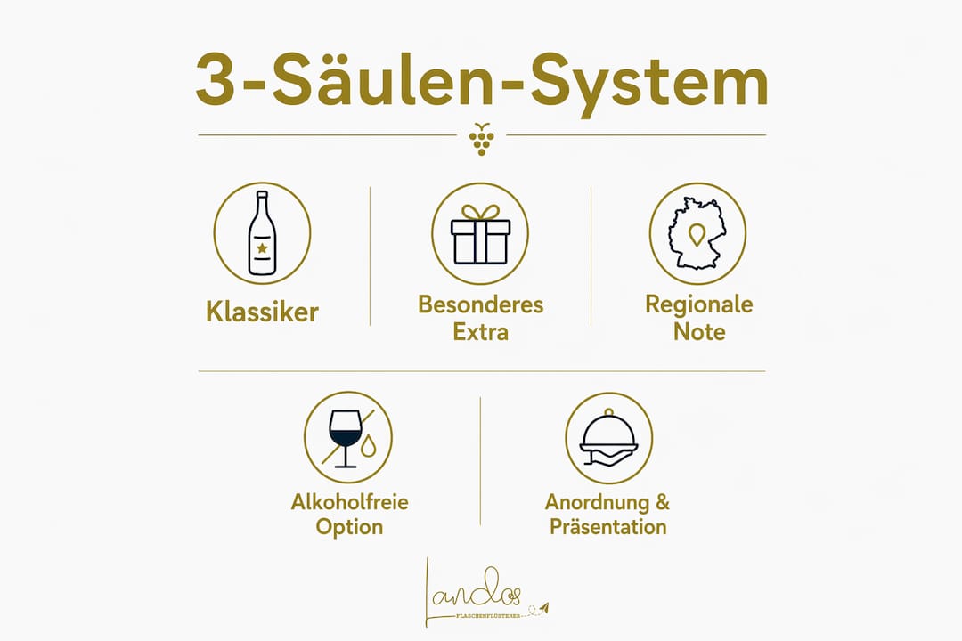 Übersichtsgrafik: Das Weinpräsent-Konzept auf einen Blick – Das 3-Säulen-Modell erklärt