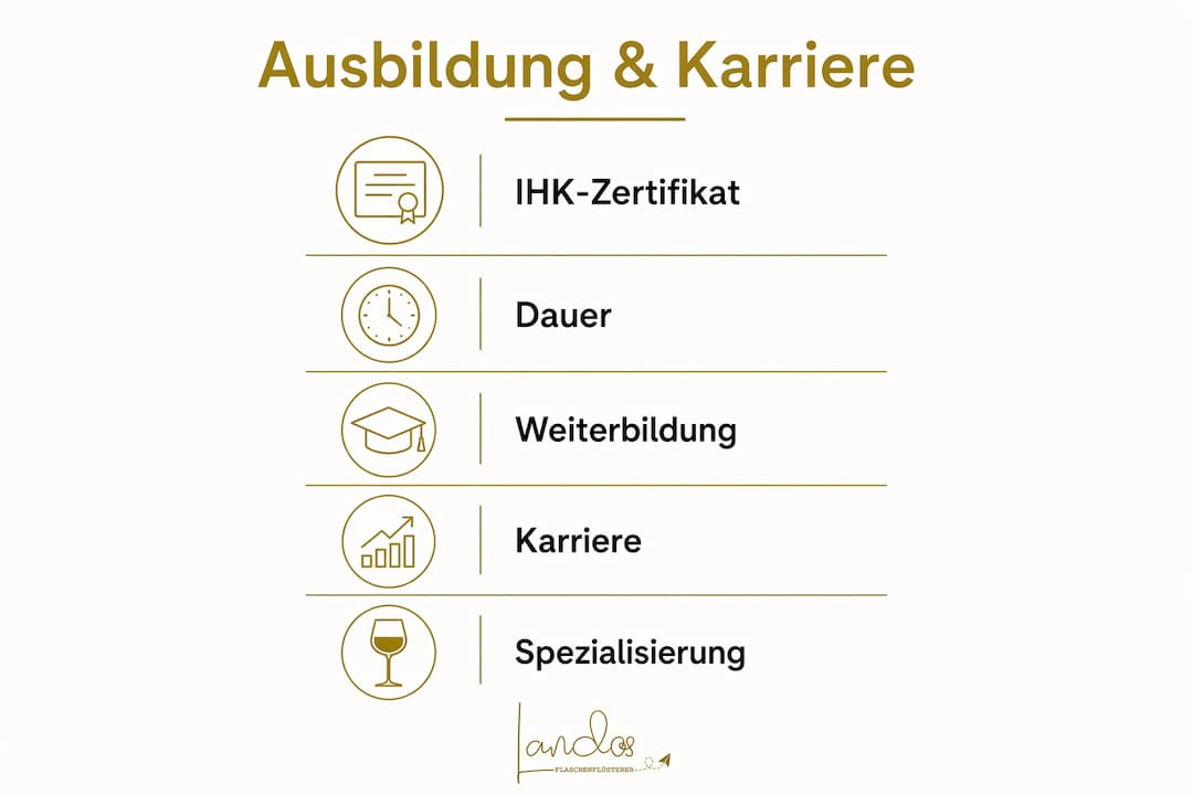 Grafik: Wege zur Sommelier-Ausbildung und Karrierechancen im Weinfach