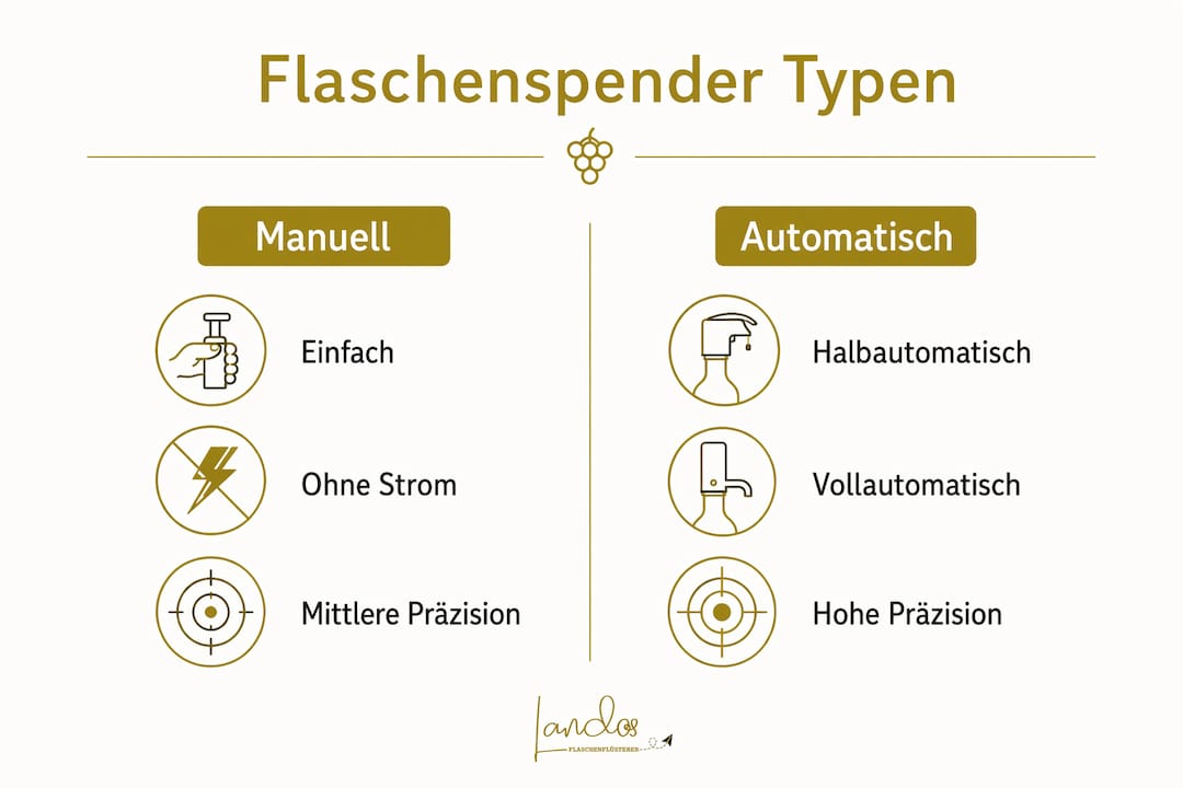 Übersicht: Verschiedene Flaschenspender im Vergleich – eine Infografik