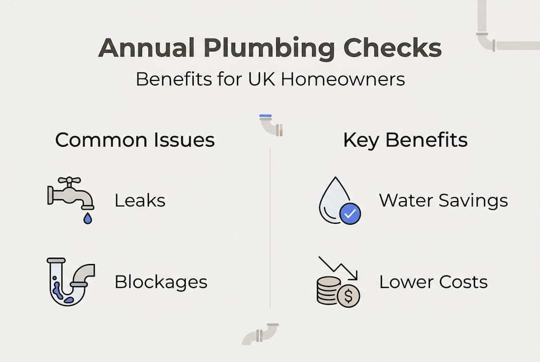 Infographic annual plumbing benefits overview
