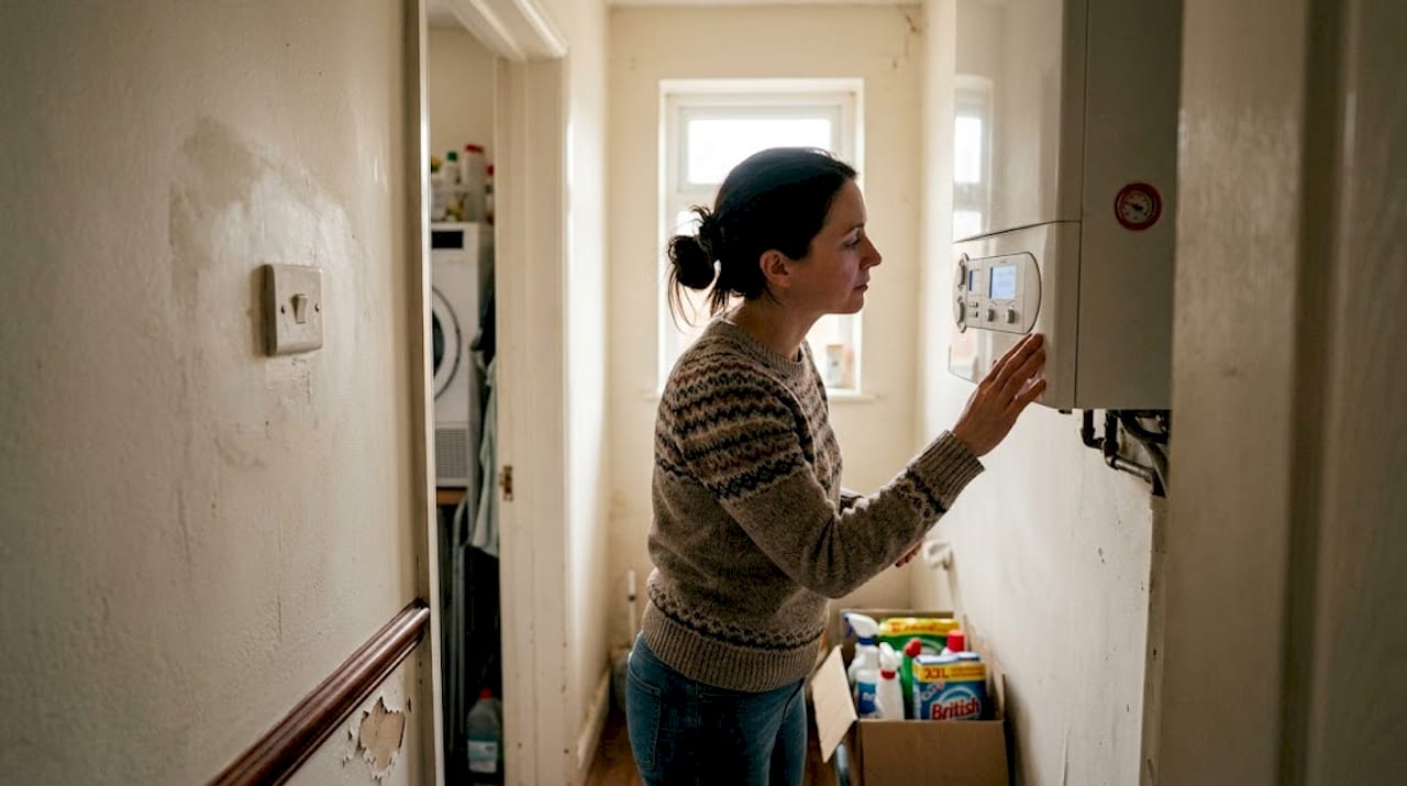Person waits, listening for boiler reset sounds