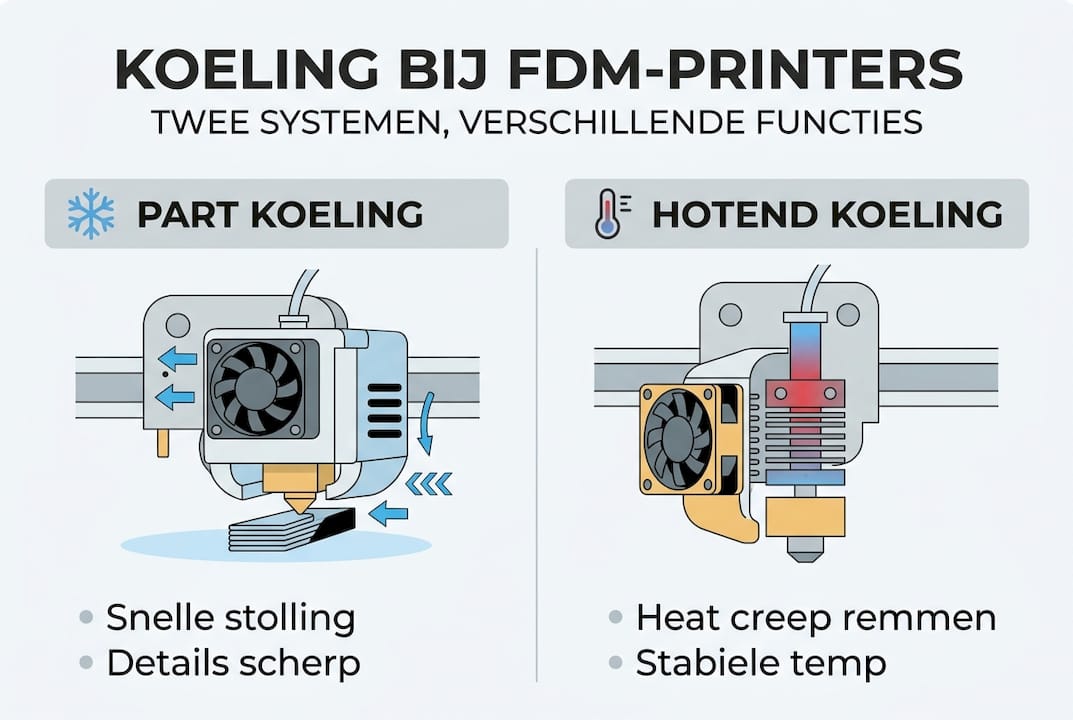 Infographic: de rol van koeling bij FDM-printers