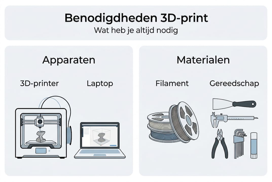 Overzicht: wat heb je nodig voor 3D-printen?