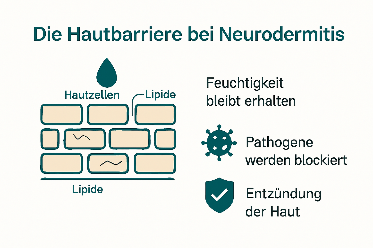 Infographic shows skin barrier structure and function