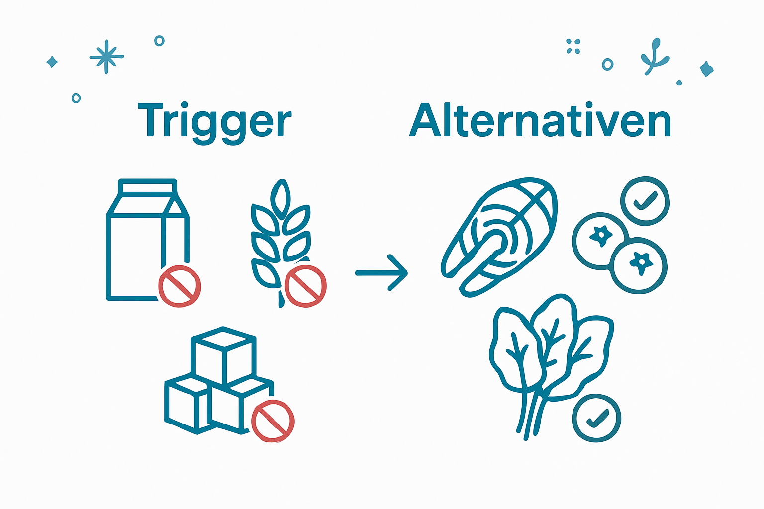 Infografik: Lebensmittel, die Entzündungen fördern oder hemmen – ein Vergleich