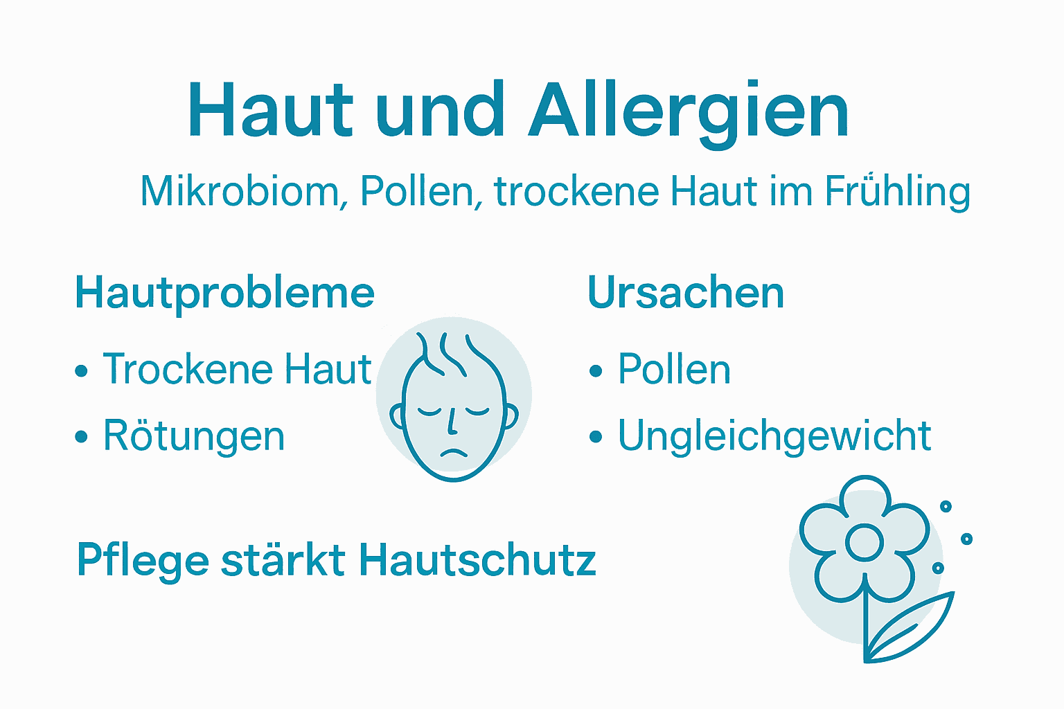 Grafik: Wie Haut, Allergien und das Mikrobiom zusammenhängen