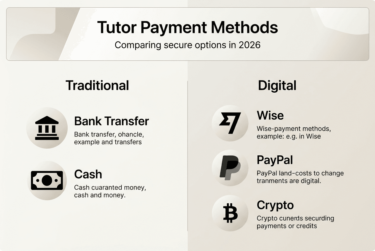 Infographic comparing tutor payment methods