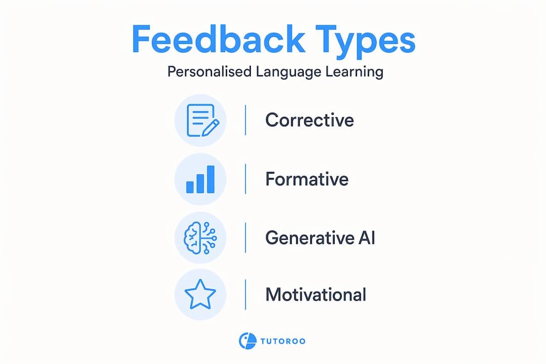 Infographic illustrating types of personalised feedback