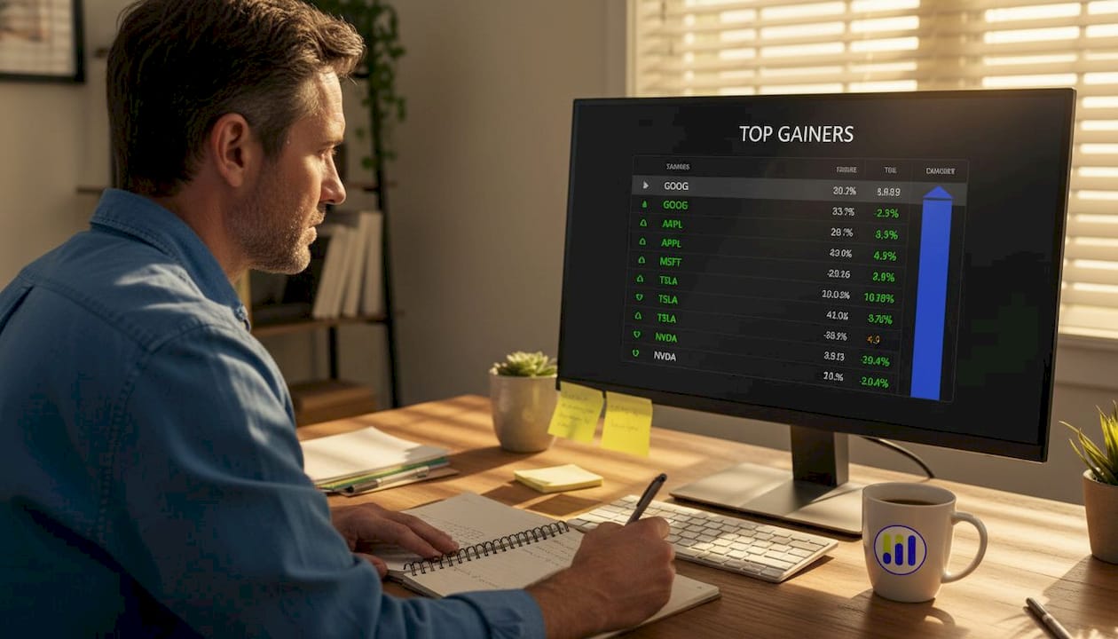 Featured image for Explaining top gainers: identify winning stocks and trends - Tickerplace blog