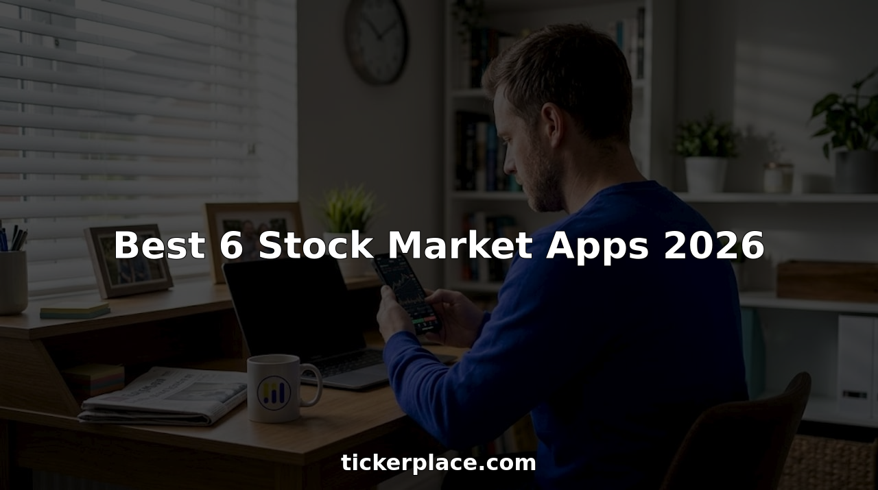 Featured image for Best 6 Stock Market Apps 2026 - Tickerplace blog