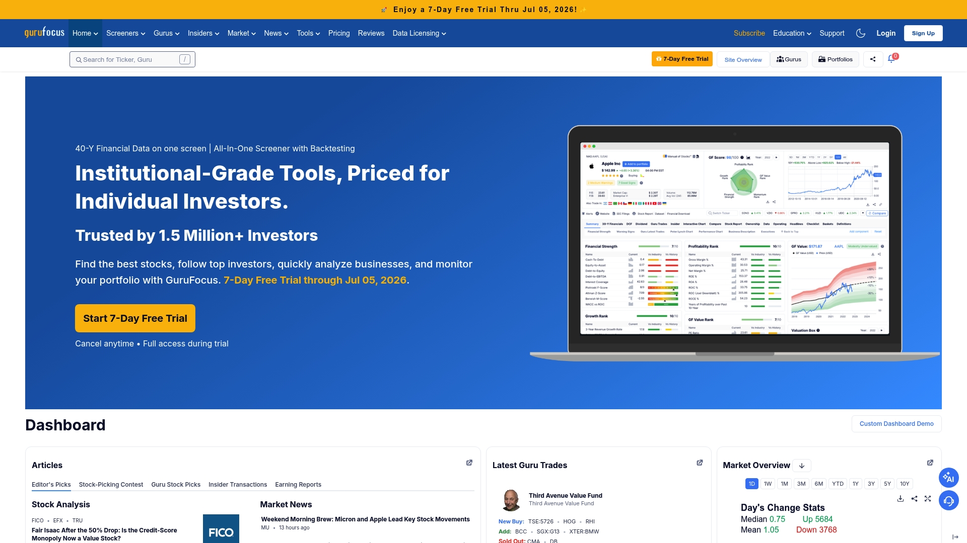 https://gurufocus.com