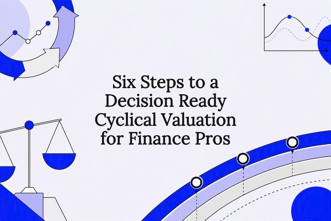 Featured image for Six Steps to a Decision Ready Cyclical Valuation for Finance Pros - Tickerplace blog