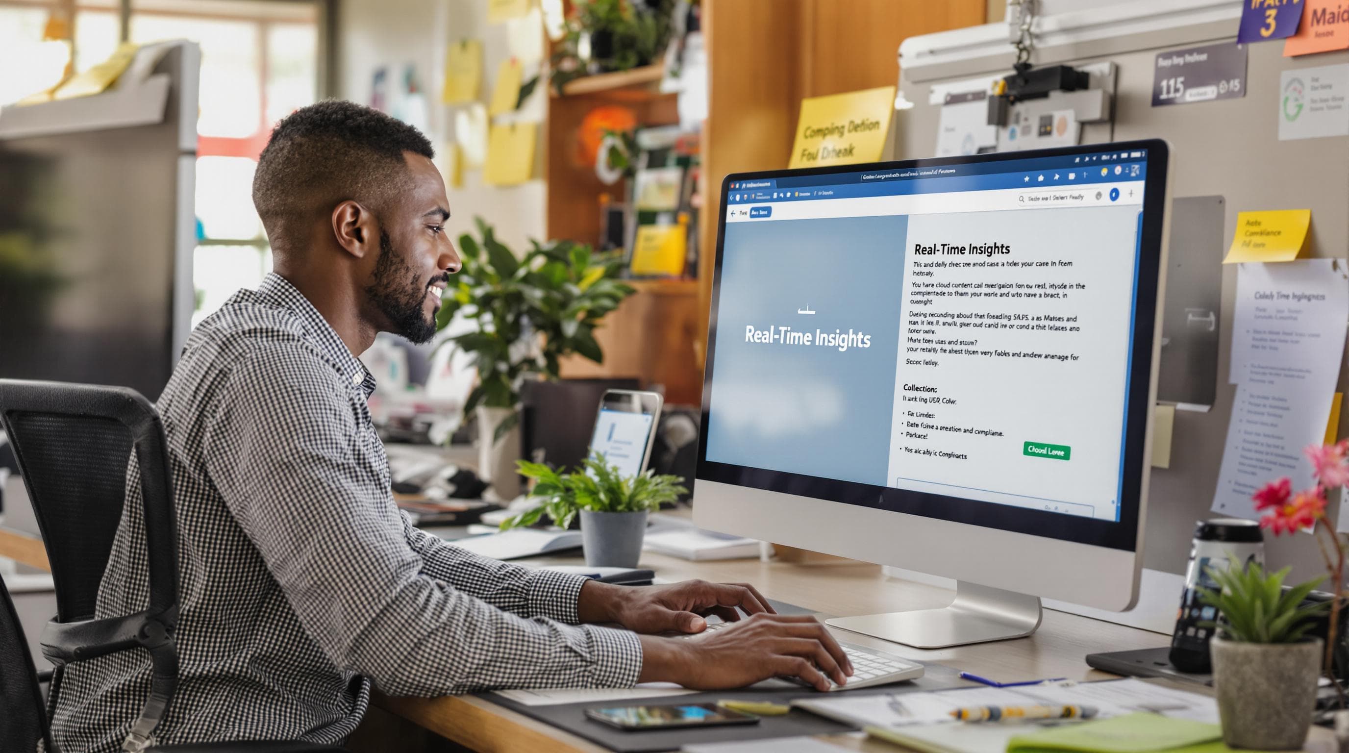 Accountants collaborating on cloud bookkeeping platform with real-time insights feature