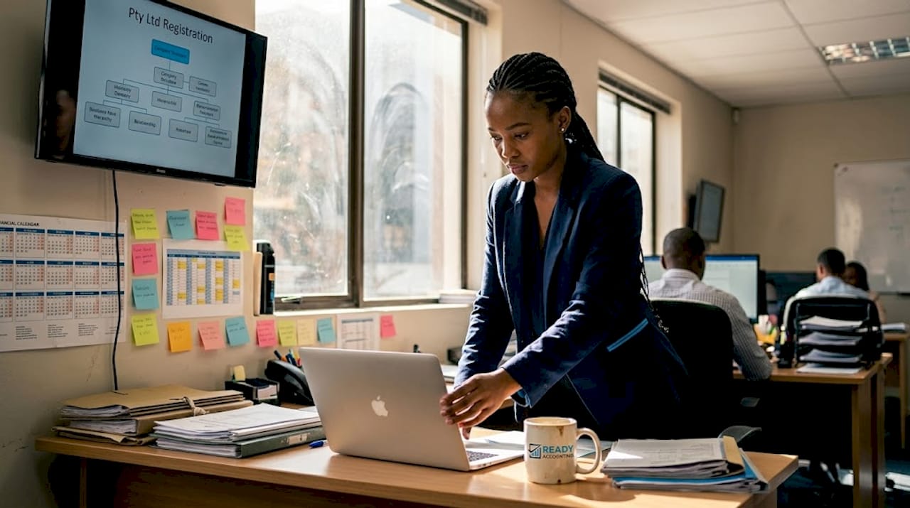 Founder working on private company structure