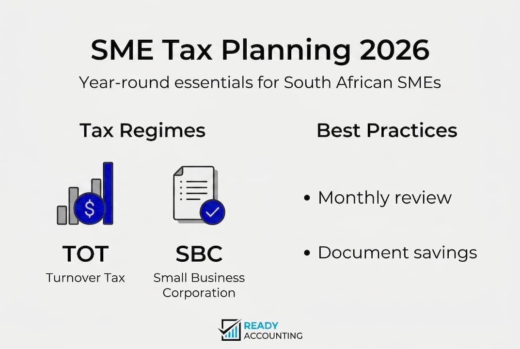 Infographic showing SME tax planning essentials