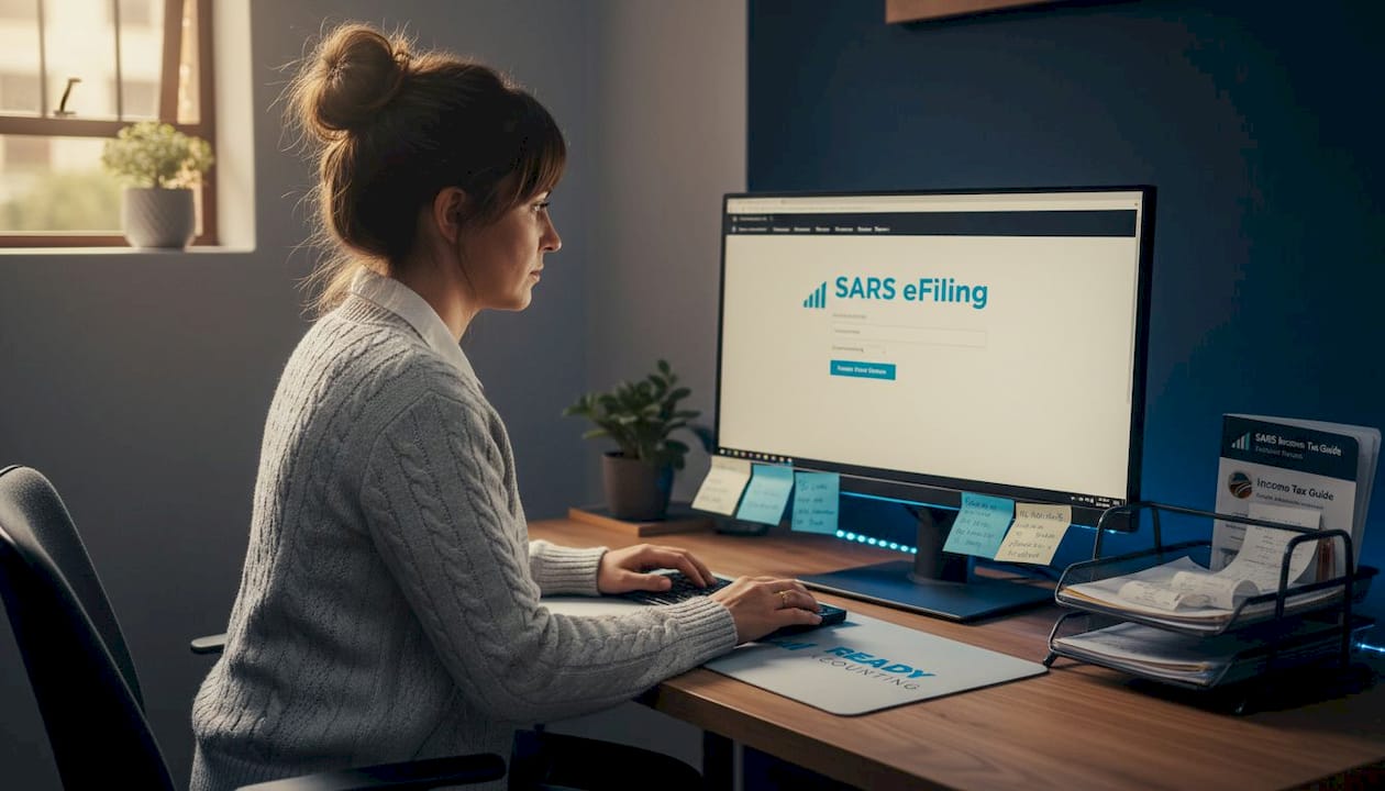 Accountant handling tax compliance tasks