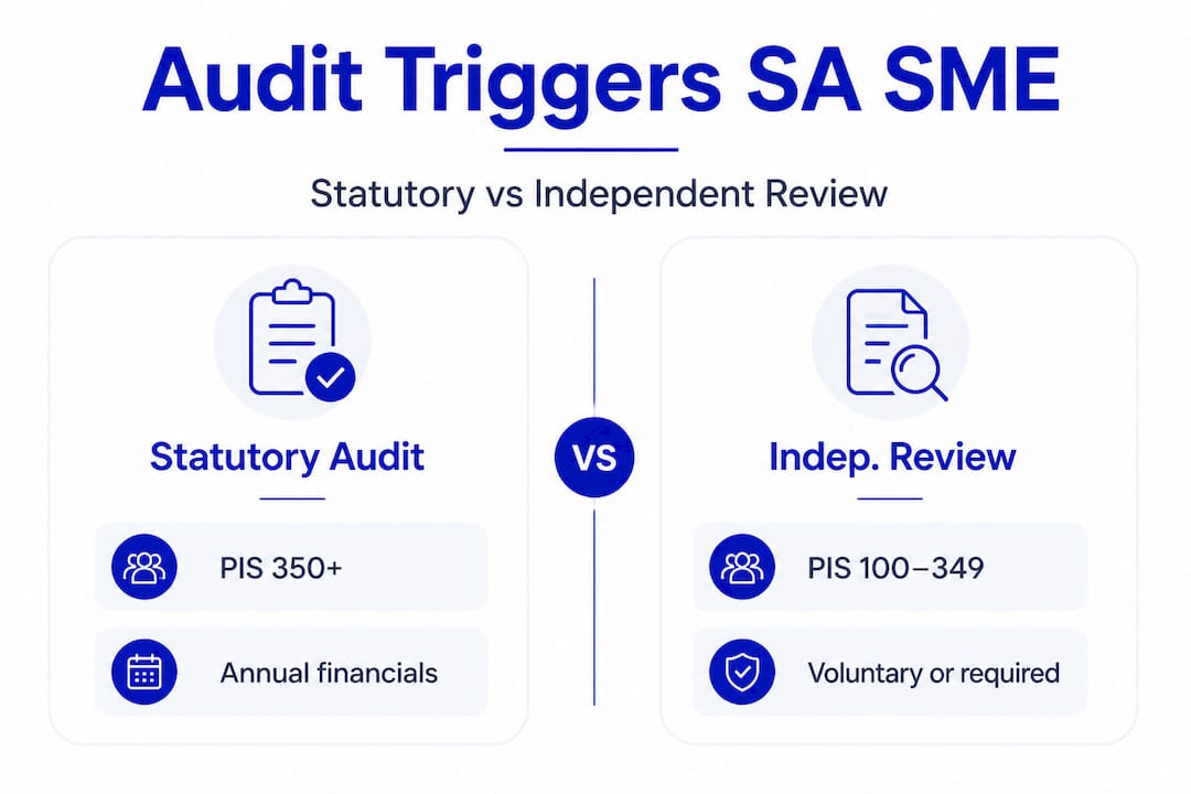 Infographic of audit triggers for SA SMEs