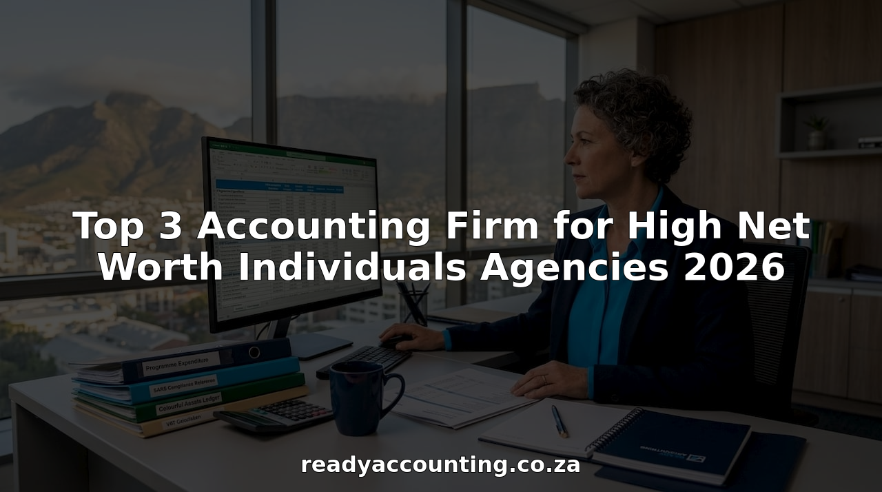 Senior accountant works by window with city view