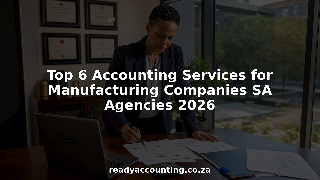 Accountant reviewing manufacturing financial reports in office