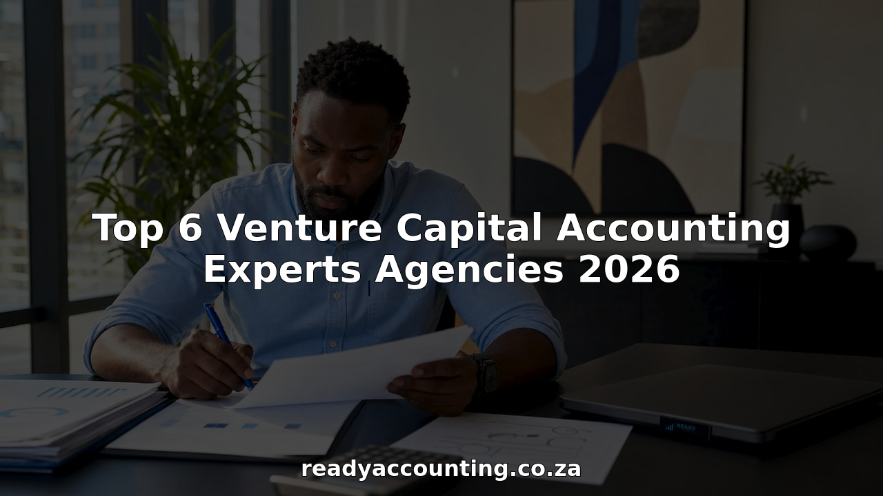 Accountant reviewing venture capital financial statements