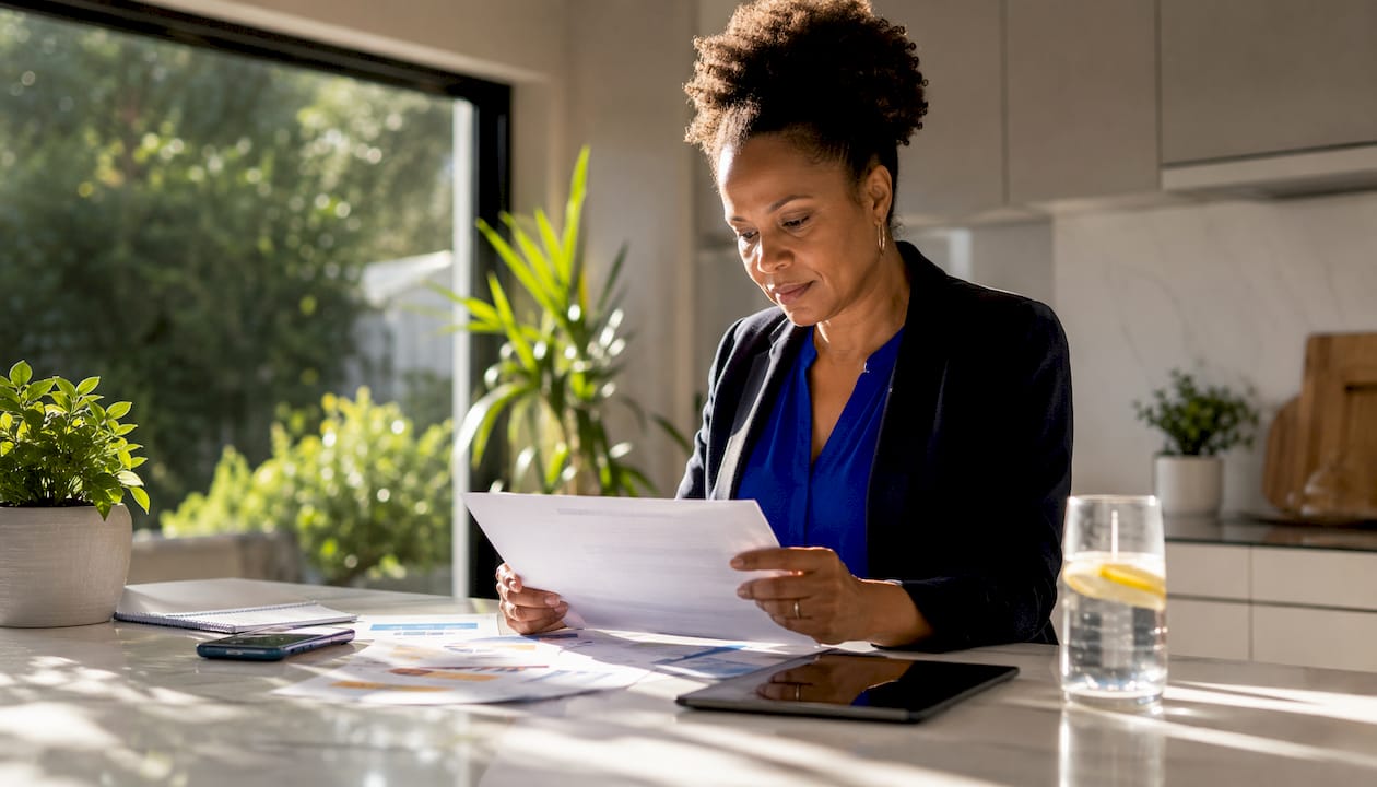Female entrepreneur planning sustainable business growth