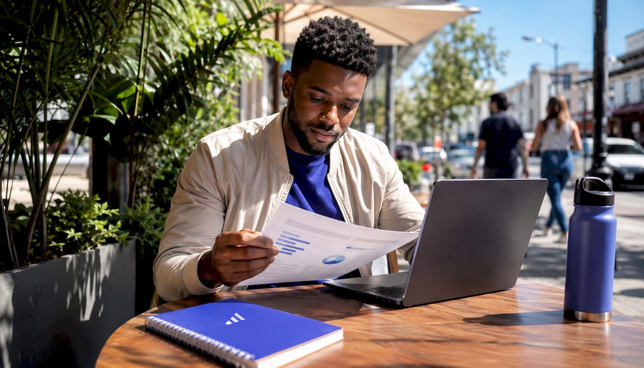 SME owner using technology for pricing strategy