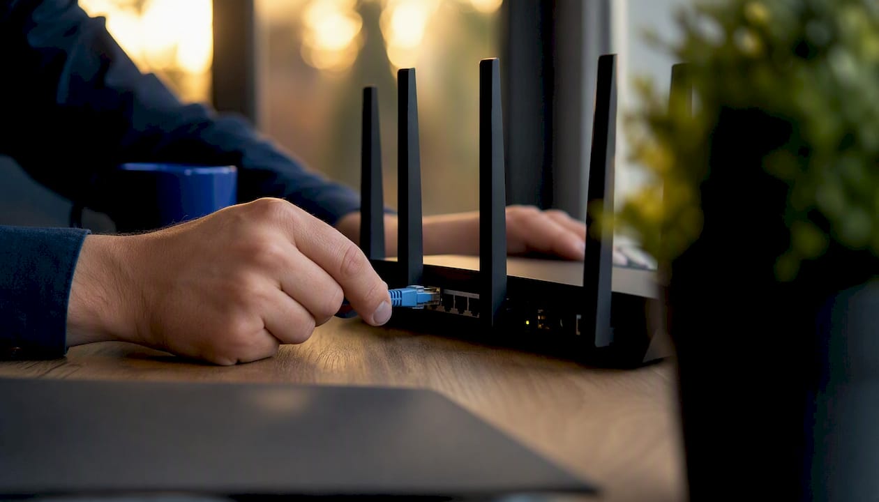 Hands unplugging cable symbolizing outsourcing decision