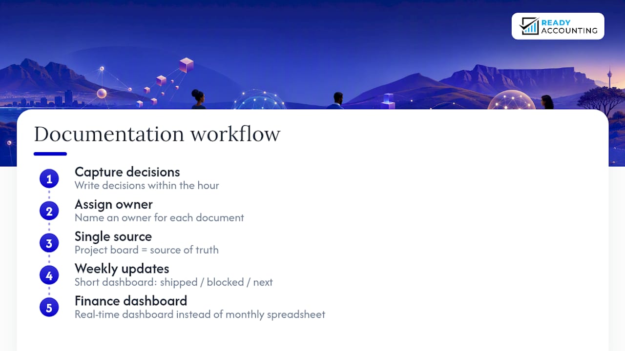Remote team documentation workflow