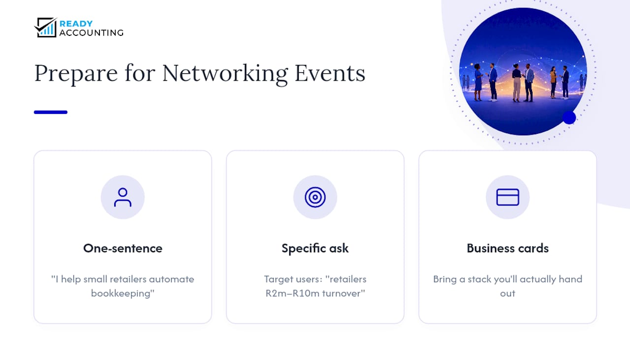 Three essentials for networking preparation