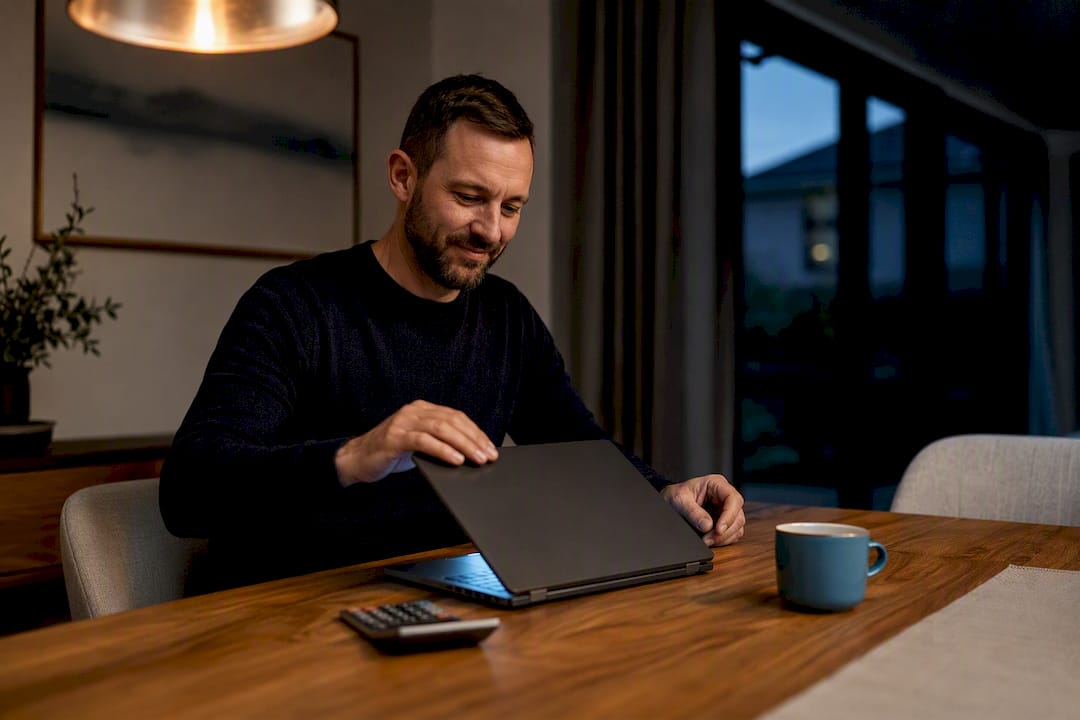 Owner ending evening finance administration