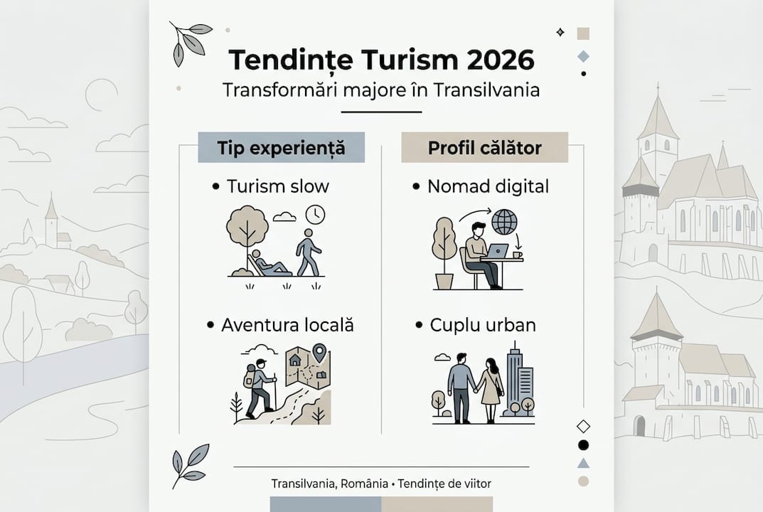 Infografic: Ce se poartă în turismul din Transilvania în 2026
