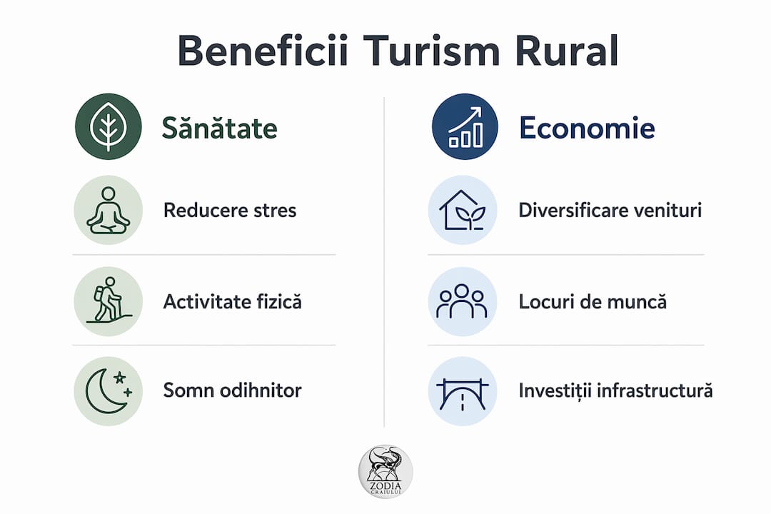 Infografic: Cum ne ajută turismul rural să fim mai sănătoși și să susținem economia locală