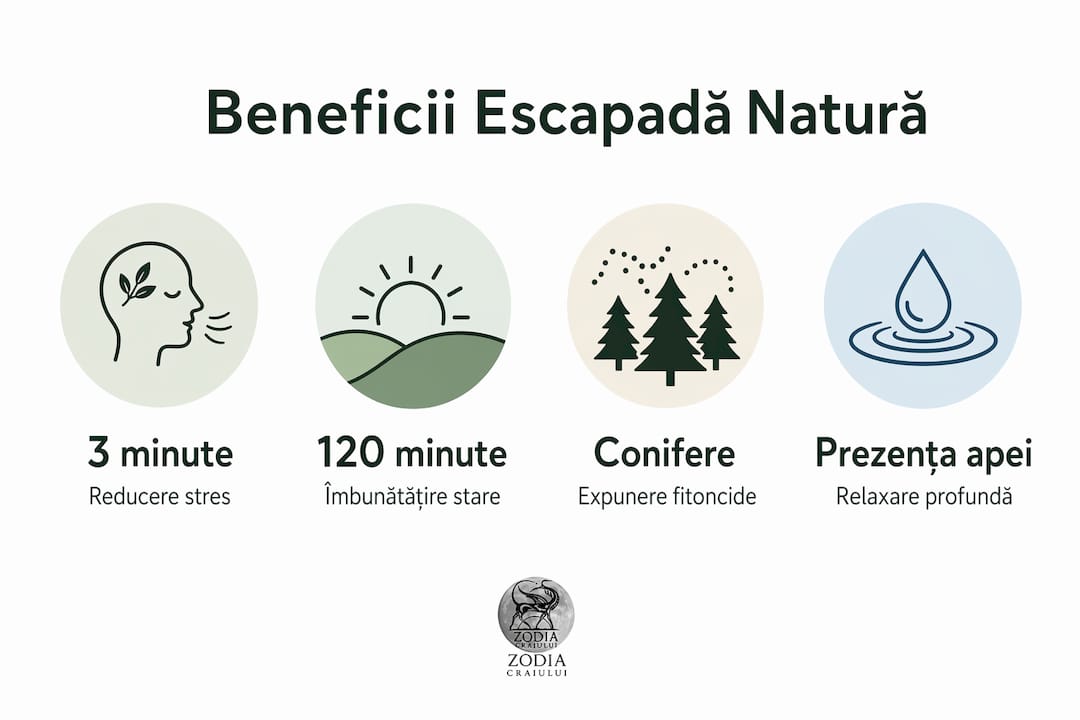Infografic: De ce merită să evadezi în mijlocul naturii – cele mai importante beneficii