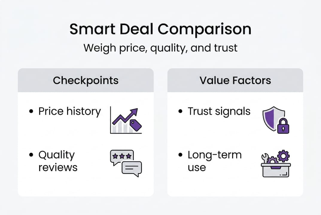Infographic comparing deal value beyond price