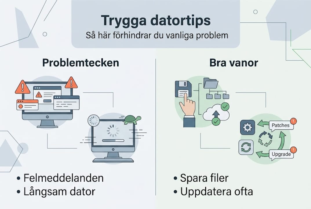 Infografik: Smarta tips för en säker datorvardag