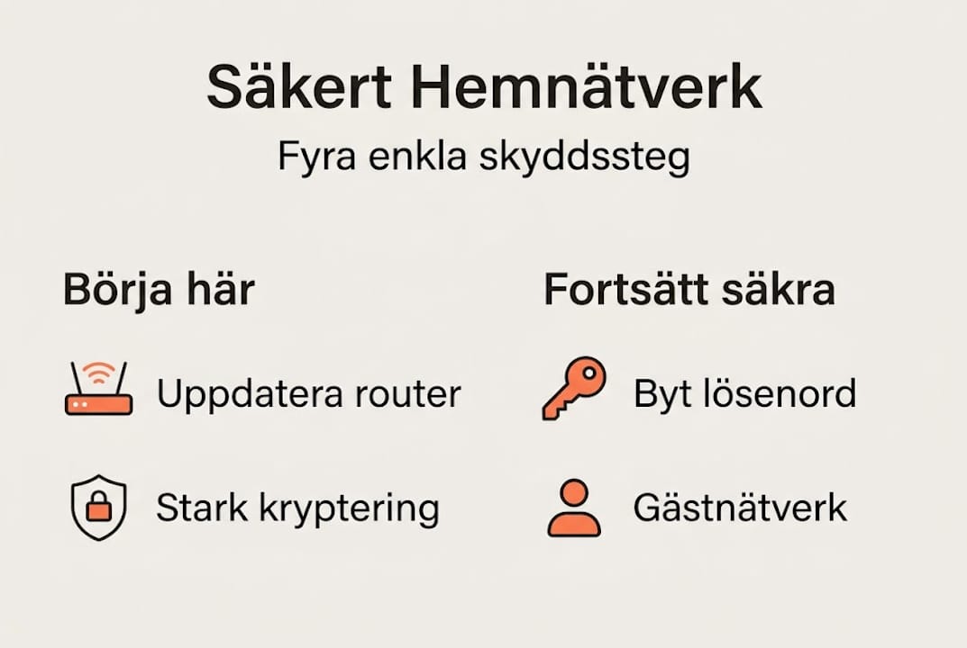 Så skyddar du ditt hemnätverk – en guide i flera steg