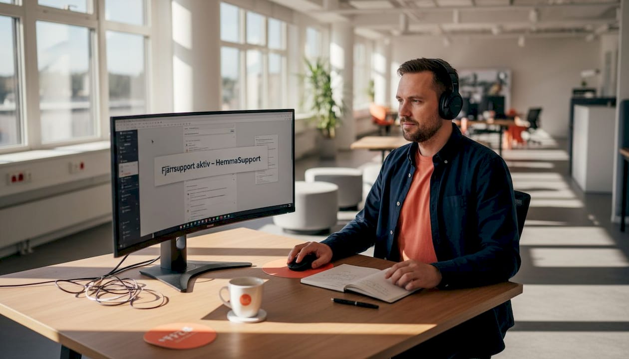IT-tekniker hanterar ofta datorer och system på distans.